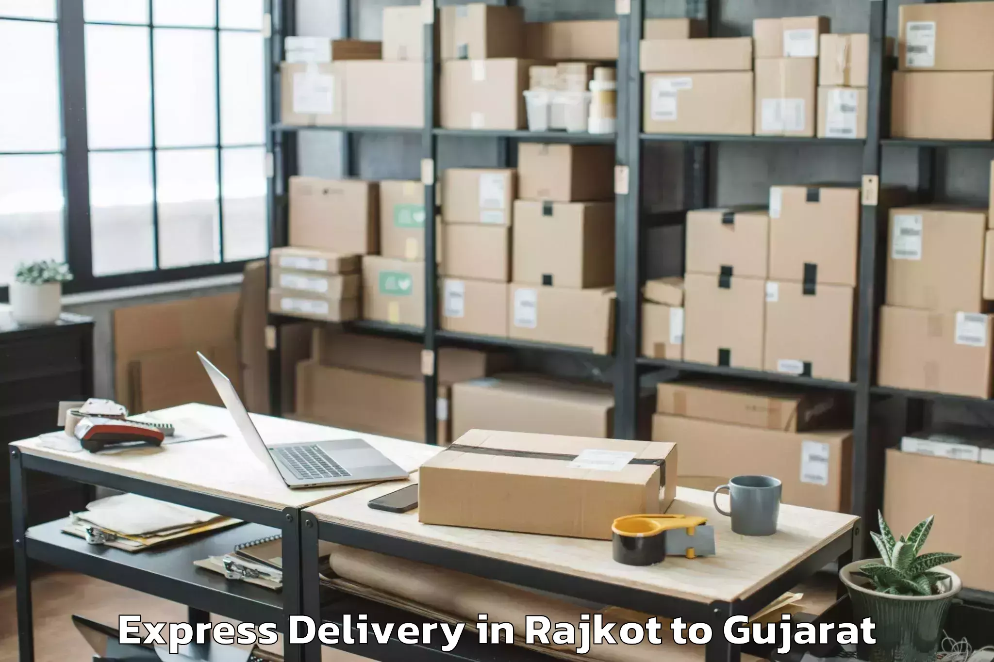 Book Rajkot to Netrang Express Delivery Online